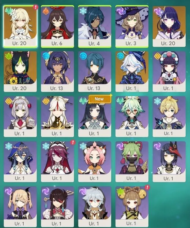 GI1418 Raiden Shogun Furina Starter Account With Many Characters 